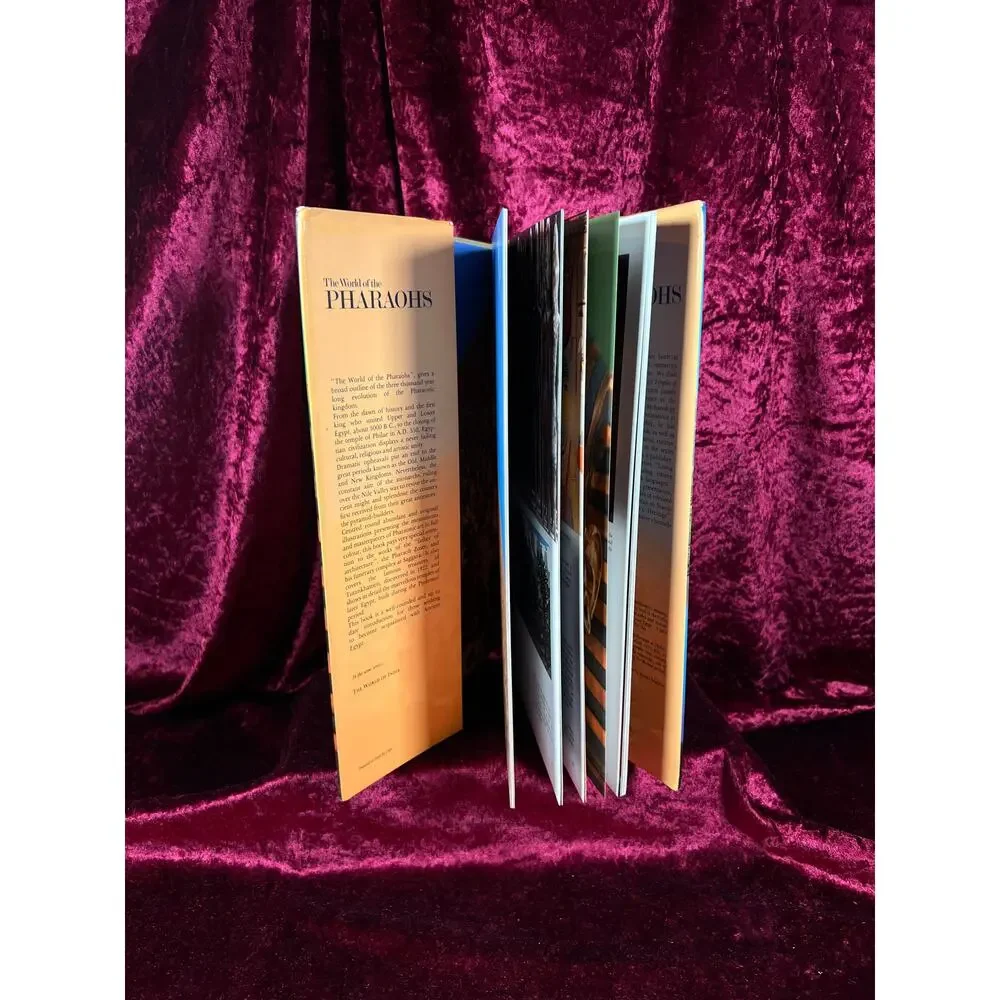 Vintage Hardcover Coffee Table Book – The World of the Pharaohs H. Stierlin 1978